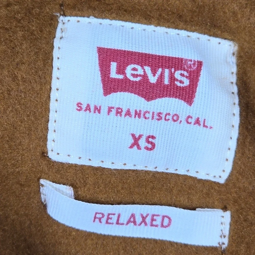 Levis Mens Relaxed Graphic Hoodie Brown‎ Pink Box Logo Size XS New